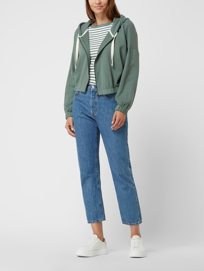 Tom Tailor Denim Sweatjacke mit Kapuze  Dunkelgruen 1