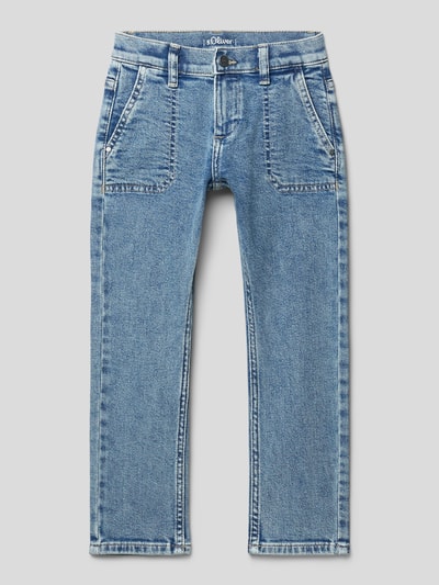 s.Oliver RED LABEL Jeans mit Seiten- und Gesäßtaschen Blau 1