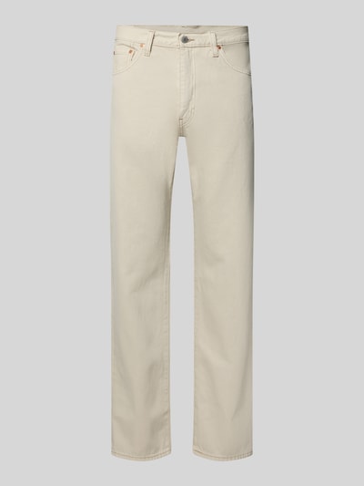 Produktfoto, Straight Fit Jeans im 5-Pocket-Design Modell '555®' von Levi's®, beige, reine Baumwolle, Relaxed-Fit, Struktur glatt