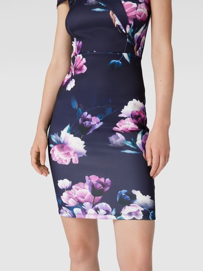 Lipsy Cocktailkleid mit Gehschlitz Marine 3