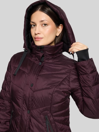 Gil Bret Regular Fit Steppjacke mit abnehmbarer Kapuze Kirsche 3