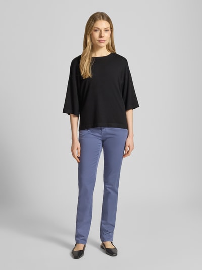Brax Broek met steekzakken model 'Mary' Blauw - 1