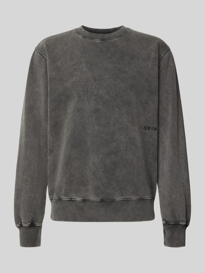 Edwin Relaxed Fit Sweatshirt mit Statement-Stitching Modell 'Axiom' Anthrazit 2