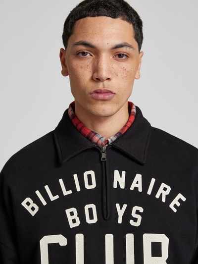 Billionaire Boys Club Sweatshirt mit kurzem Reißverschluss Black 3