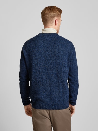 Gant Gebreide pullover met ronde hals, model 'ARGYLE' Marineblauw - 5