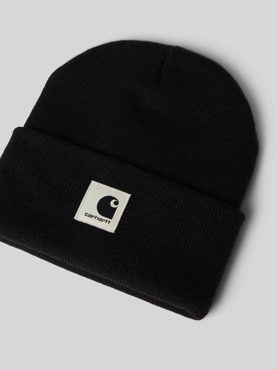Carhartt Work In Progress Czapka beanie z detalem z logo model ‘Ashley’ Czarny 2