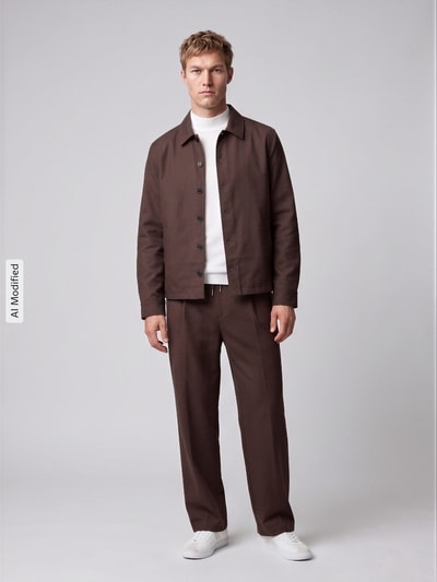 HUGO Blouson mit Label-Prägung Dunkelbraun 1
