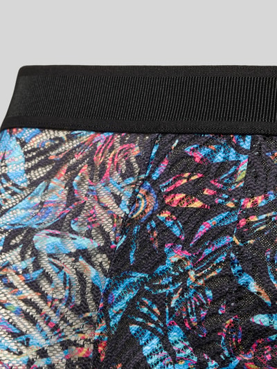 Produktfoto, bunte HOM Trunks mit Label-Detail Modell 'Biscayne' aus Material-Mix mit Stretch-Anteil, körpernaher Schnitt, elastischer Bund