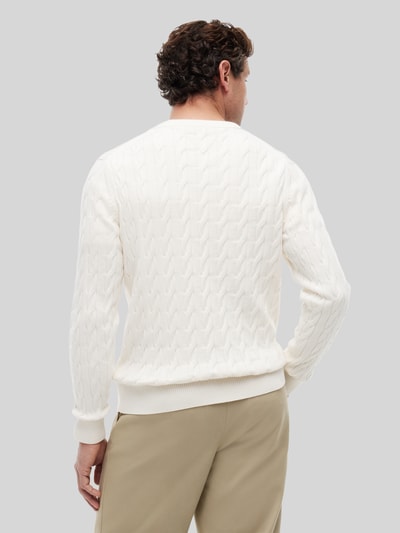 Tommy Hilfiger regular fit pullover van puur katoen Ecru - 5