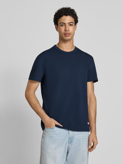 Tommy Jeans Regular Fit T-Shirt aus Baumwoll-Mix Marine 4