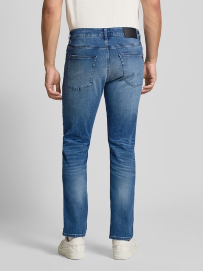 BOSS Orange Slim Fit Jeans aus Baumwoll-Mix Modell 'DELAWARE' Jeansblau 5