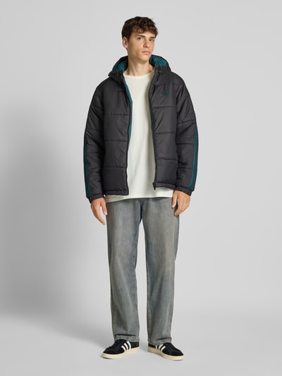 adidas Originals Aan twee kanten draagbaar gewatteerd jack Zwart - 1