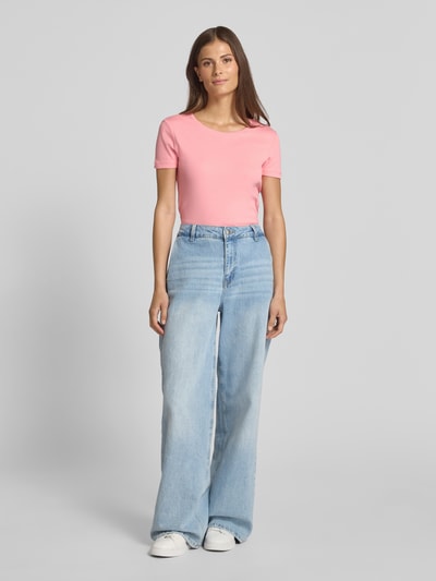 Christian Berg Woman T-shirt met ronde hals Felroze - 1