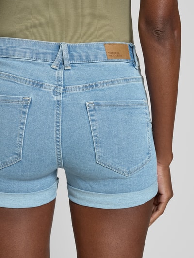 Vero Moda Regular fit korte broek van katoenmix, model 'LUNA' Jeansblauw - 3