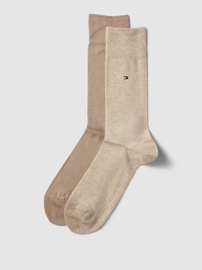 Tommy Hilfiger Socken mit Logo-Print im 2er-Pack Beige 1