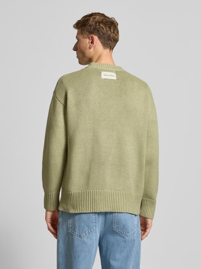 ANOTHER COTTON LAB Strickpullover mit Stehkragen Hellgruen 5