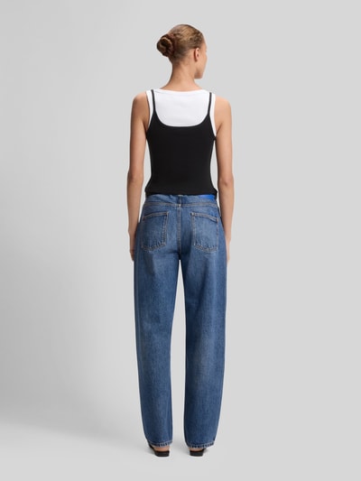 HUGO Blue Slim Fit Top aus reiner Baumwolle im Lagen-Look Black 5