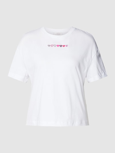 Rich & Royal T-shirt met siersteentjes Offwhite - 2