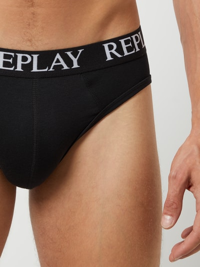 Replay Underwear Trunks mit Stretch-Anteil im 2er-Pack  Black 2