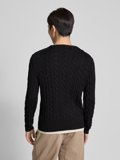 Polo Ralph Lauren Strickpullover mit Zopfmuster BLACK 5