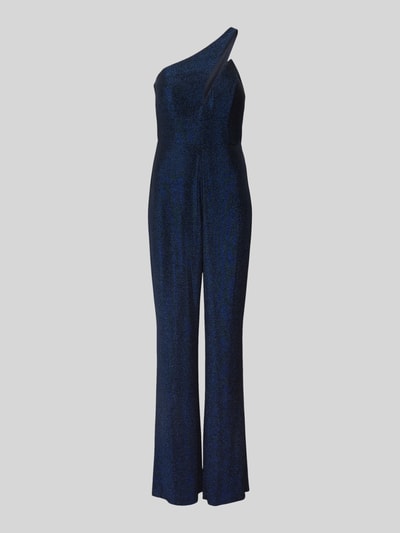 V.M. Jumpsuit mit One-Shoulder-Träger Dunkelblau 1