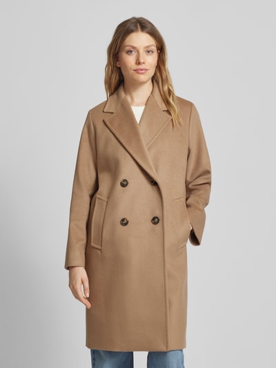 Weekend Max Mara Lange jas met reverskraag, model 'ZUM' Camel - 4