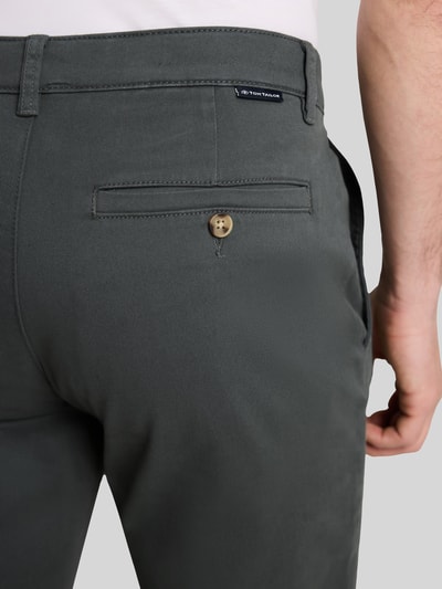 Tom Tailor Straight Fit Chino aus Baumwoll-Mix Oliv 3