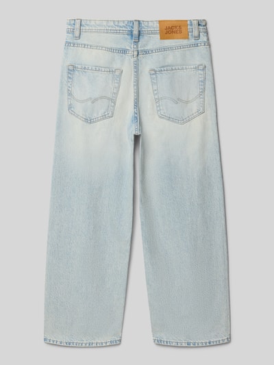 Productfoto, Wide Fit Jeans im 5-Pocket-Design Modell 'Alex' van Jack & Jones, lichte denimkleur, katoen, knoop- en ritssluiting, kinderjeans