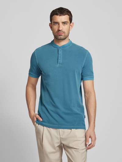 Strellson Regular Fit Poloshirt mit Stehkragen Modell 'Phillip' Petrol 4