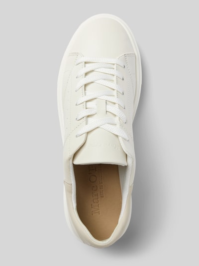 Marc O'Polo Ledersneaker mit Label-Prägung Modell 'CORA' Offwhite 3