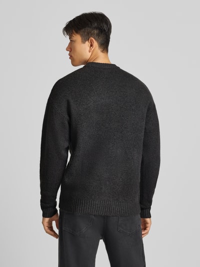 JACK & JONES Strickpullover mit Rundhalsausschnitt Modell 'SOHO OLLIE' Anthrazit 5