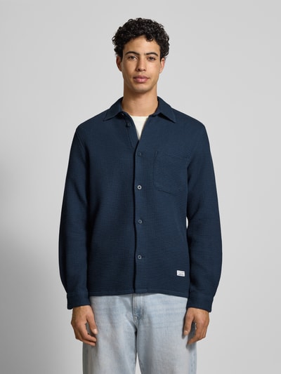 Marc O'Polo DENIM Regular Fit Freizeithemd aus reiner Baumwolle Marine 4
