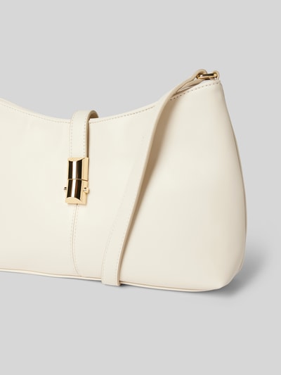 Seidenfelt Handtasche mit Klickverschluss Modell 'LILLA' Ecru 3