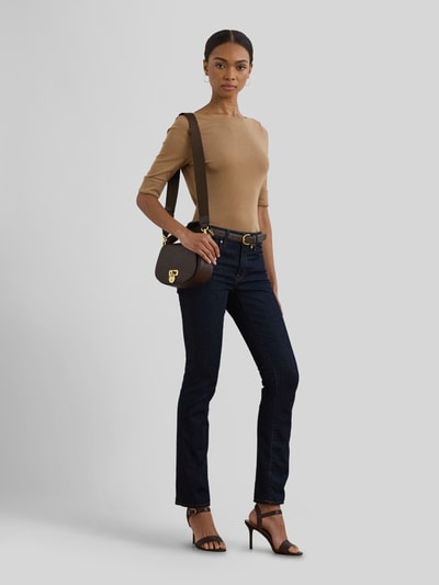 Lauren Ralph Lauren Slim Fit T-Shirt aus reiner Baumwolle Camel 1