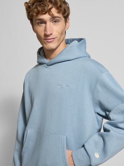Champion Bluza z kapturem i kieszenią kangurką Jasnoniebieski 3