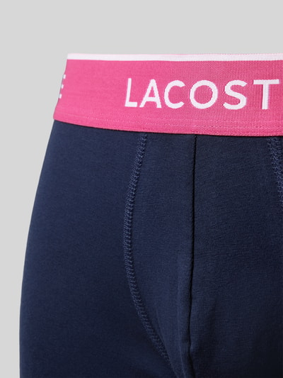 Lacoste Trunks mit Label-Bund Dunkelblau 2