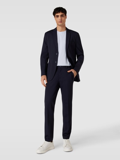 SELECTED HOMME Slim fit colbert met steekzakken, model 'DELON' Donkerblauw - 1