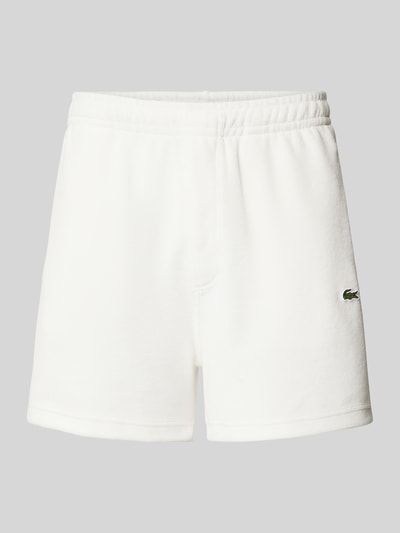 Lacoste Regular fit korte broek met elastische band Offwhite - 2