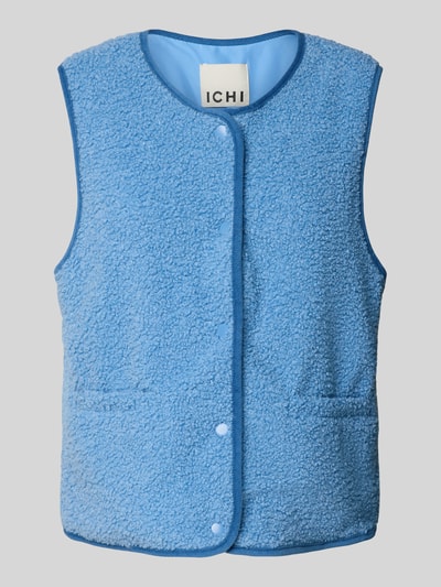 ICHI Kamizelka z listwą na zatrzaski model ‘TINO’ Jasnoniebieski 2