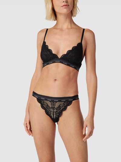 Guess Bralette van kant, model 'BRALETTE' Zwart - 1