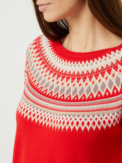 Esprit Pullover met Noors dessin  Rood - 3