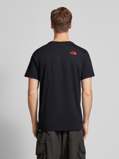 The North Face T-Shirt mit Label-Print Black 5