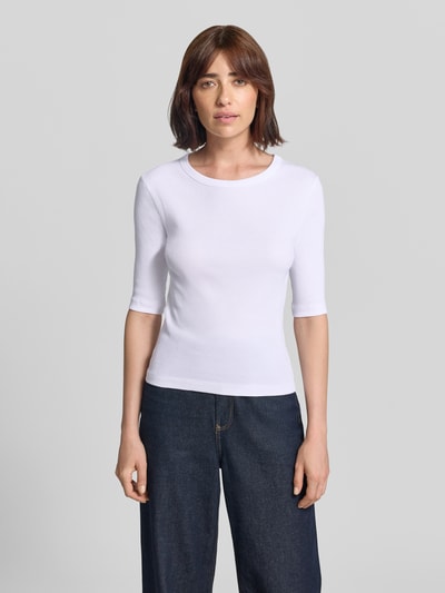 DRYKORN T-Shirt in Ripp-Optik Modell 'SELAY' Weiss 4