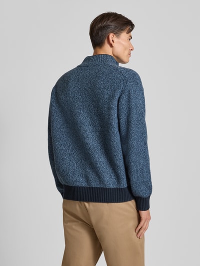 BOSS Orange Regular Fit Troyer aus Woll-Mix mit Yak-Anteil Modell 'KOBEAR' Marine 5