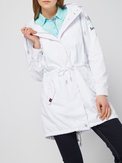 Soccx Parka mit Logo-Stickerei Weiss 3