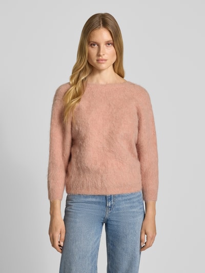 Bash Sweter z dzianiny w stylu kopertowym Jasnoróżowy 4