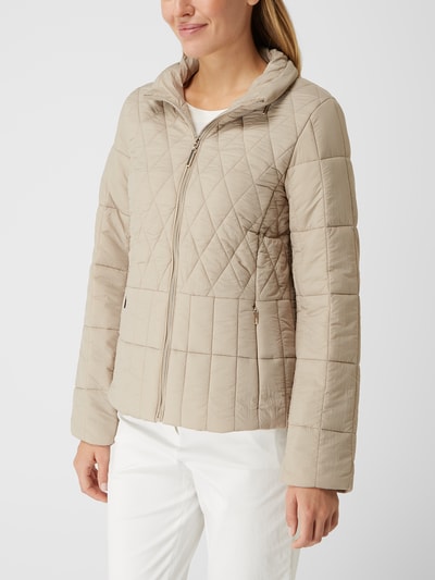 Esprit Collection Gewatteerd jack met opstaande kraag en afneembare capuchon Steengrijs - 4