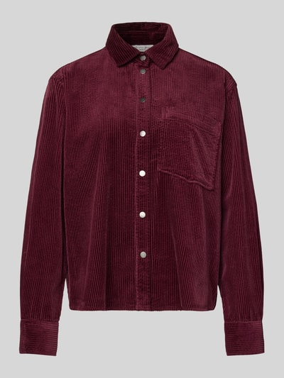 Christian Berg Woman Relaxed Fit Hemdbluse in Cord-Optik Kirsche 2