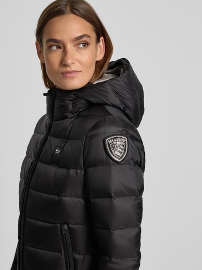Blauer Usa Daunenjacke mit Zweiwege-Reißverschluss Modell 'CHARME' Black 3