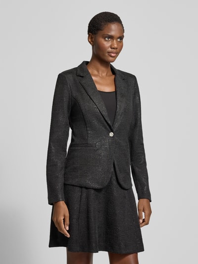 ICHI Slim fit blazer met reverskraag, model 'Kate' Zwart - 4